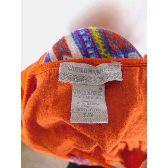 World Market S/M Boho Tribal Sleeveless Dress Rayon - Picture 5 of 14